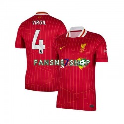 Liverpool fußball trikot Virgil van Dijk 4 Herren Heim 2024-2025 Kurzarm