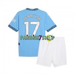 Manchester City fußball trikot Kevin De Bruyne 17 Kinder Heim 2024-2025 Kurzarm