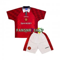 Manchester United fußball trikot 1996 Kinder Heim Retro Kurzarm