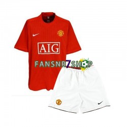 Manchester United fußball trikot 2007 Kinder Heim Retro Kurzarm