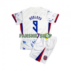 Norwegen fußball trikot Erling Haaland 9 Kinder Auswärts 2024 Kurzarm