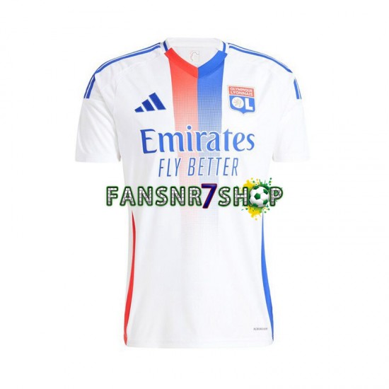 Olympique Lyon fußball trikot Herren Heim 2024-2025 Kurzarm
