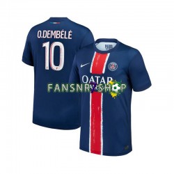 Paris Saint-Germain fußball trikot Ousmane Dembele 10 Herren Heim 2024-2025 Kurzarm