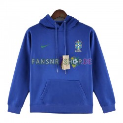 Brasilien Herren Kapuzenpullover Blau 2022-2023