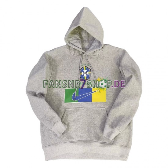 Brasilien Herren Kapuzenpullover Grau 2022-2023