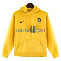 Brasilien Herren Kapuzenpullover Gelb 2022-2023