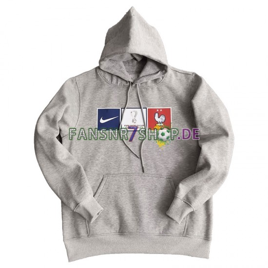 Frankreich Herren Kapuzenpullover Grau 2022-2023