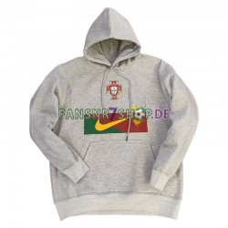 Portugal Herren Kapuzenpullover Grau 2022-2023