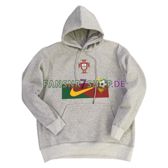 Portugal Herren Kapuzenpullover Grau 2022-2023