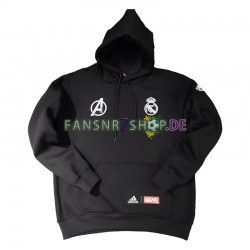 Real Madrid Herren Kapuzenpullover Schwarz 2022-2023