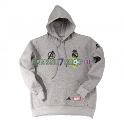 Real Madrid Herren Kapuzenpullover Grau 2022-2023