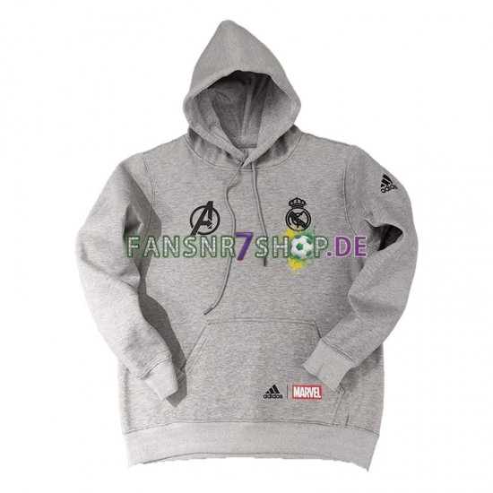 Real Madrid Herren Kapuzenpullover Grau 2022-2023