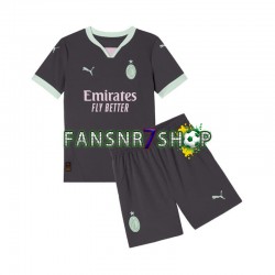 AC Mailand fußball trikot Kinder Ausweich 2024-2025 Kurzarm