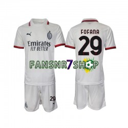 AC Mailand fußball trikot Fofana 29 Kinder Auswärts 2024-2025 Kurzarm