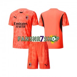 AC Mailand fußball trikot Torhüter Kinder Viertes 2024-2025 Kurzarm
