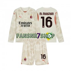 AC Mailand fußball trikot Mike Maignan 16 Torhüter Kinder Ausweich 2024-2025 Langarm