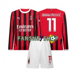 AC Mailand fußball trikot Ibrahimovic 11 Kinder Heim 2024-2025 Langarm