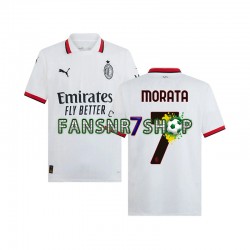 AC Mailand fußball trikot Morata 7 Herren Auswärts 2024-2025 Kurzarm