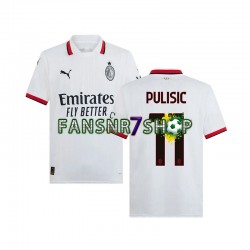 AC Mailand fußball trikot PULISIC 11 Herren Auswärts 2024-2025 Kurzarm