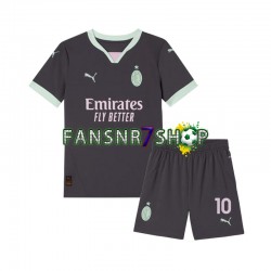 AC Mailand fußball trikot Rafael Leao 10 Kinder Ausweich 2024-2025 Kurzarm