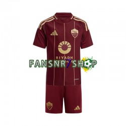 AS Rom fußball trikot Kinder Heim 2024-2025 Kurzarm