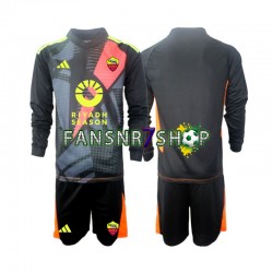 AS Rom fußball trikot Torhüter Kinder Heim 2024-2025 Langarm