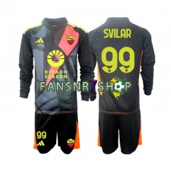 AS Rom fußball trikot Mile Svilar 99 Torhüter Kinder Heim 2024-2025 Langarm