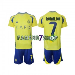 fußball trikot Al Nassr Cristiano Ronaldo 7 Kinder Heim 2024-2025 Kurzarm