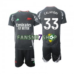 Arsenal fußball trikot Calafiori 33 Kinder Auswärts 2024-2025 Kurzarm