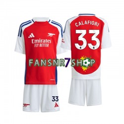Arsenal fußball trikot Calafiori 33 Kinder Heim 2024-2025 Kurzarm