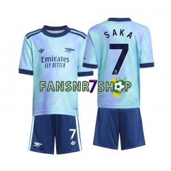 Arsenal fußball trikot Saka 7 Kinder Ausweich 2024-2025 Kurzarm