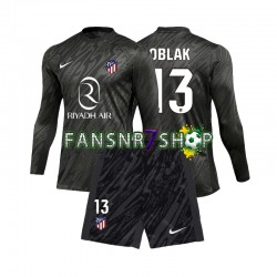 Atlético Madrid fußball trikot Jan Oblak 13 Torhüter Kinder Heim 2024-2025 Langarm