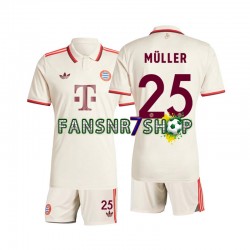 FC Bayern München fußball trikot Muller 25 Kinder Ausweich 2024-2025 Kurzarm