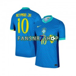 Brasilien fußball trikot Neymar JR 10 Herren Auswärts 2024 Kurzarm