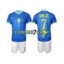 Brasilien fußball trikot VINI JR 7 Kinder Auswärts 2024 Kurzarm