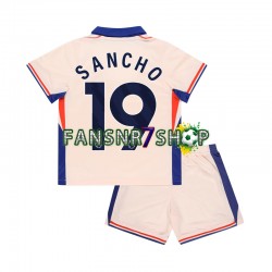 Chelsea fußball trikot Jadon Sancho 19 Kinder Auswärts 2024-2025 Kurzarm