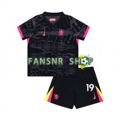 Chelsea fußball trikot Jadon Sancho 19 Kinder Ausweich 2024-2025 Kurzarm
