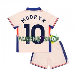 Chelsea fußball trikot Mychajlo Mudryk 10 Kinder Auswärts 2024-2025 Kurzarm