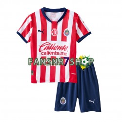 fußball trikot Deportivo Guadalajara Kinder Heim 2024-2025 Kurzarm