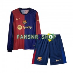 FC Barcelona fußball trikot Kinder Heim 2024-2025 Langarm