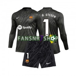 FC Barcelona fußball trikot Ter Stegen 1 Torhüter Kinder Ausweich 2024-2025 Langarm