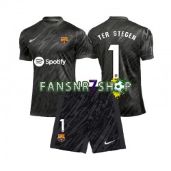 FC Barcelona fußball trikot Ter Stegen 1 Torhüter Kinder Ausweich 2024-2025 Kurzarm