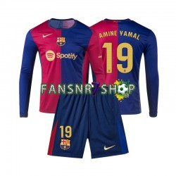 FC Barcelona fußball trikot Lamine Yamal 19 Kinder Heim 2024-2025 Langarm