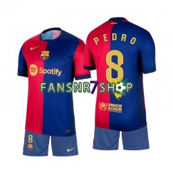 FC Barcelona fußball trikot Pedro 8 Kinder Heim 2024-2025 Kurzarm