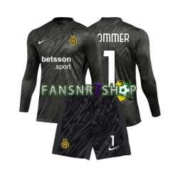 Inter Mailand fußball trikot Yann Sommer 1 Torhüter Kinder Ausweich 2024-2025 Langarm