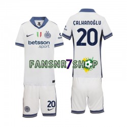 Inter Mailand fußball trikot Hakan Calhanoglu 20 Kinder Auswärts 2024-2025 Kurzarm