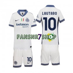 Inter Mailand fußball trikot Lautaro 10 Kinder Auswärts 2024-2025 Kurzarm