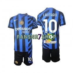 Inter Mailand fußball trikot Lautaro 10 Kinder Heim 2024-2025 Kurzarm