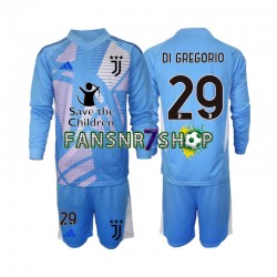 Juventus Turin fußball trikot Michele Di Gregorio 29 Torhüter Kinder Viertes 2024-2025 Langarm