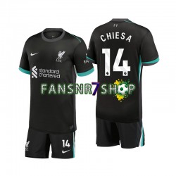Liverpool fußball trikot Chiesa 14 Kinder Auswärts 2024-2025 Kurzarm